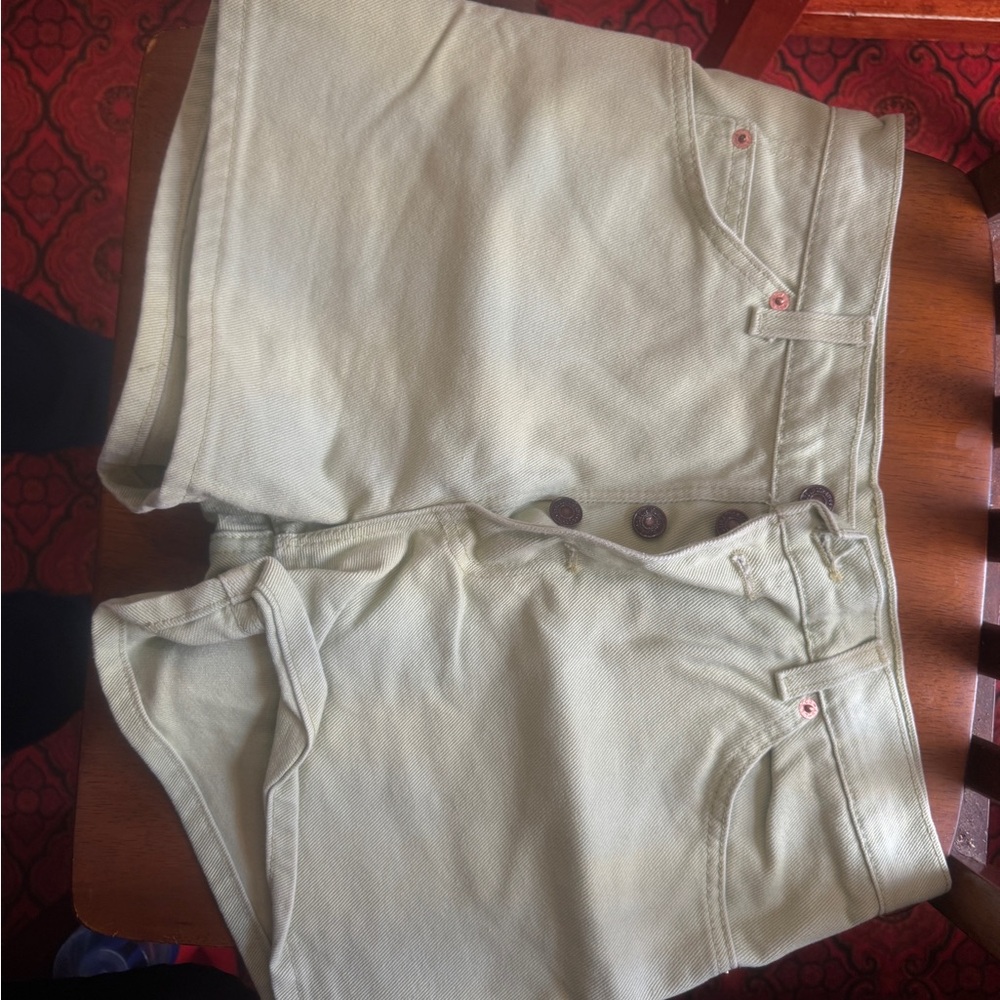 Levi's Relaxed Fit Shorts in Light Green
